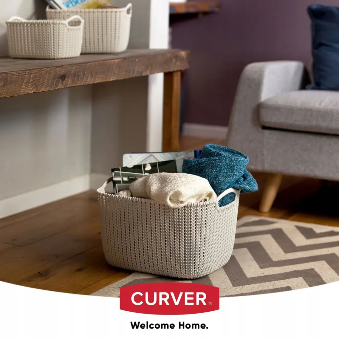 Curver Knit S Kunststof Mand 11,2L - Wit - afbeelding 5 van 6