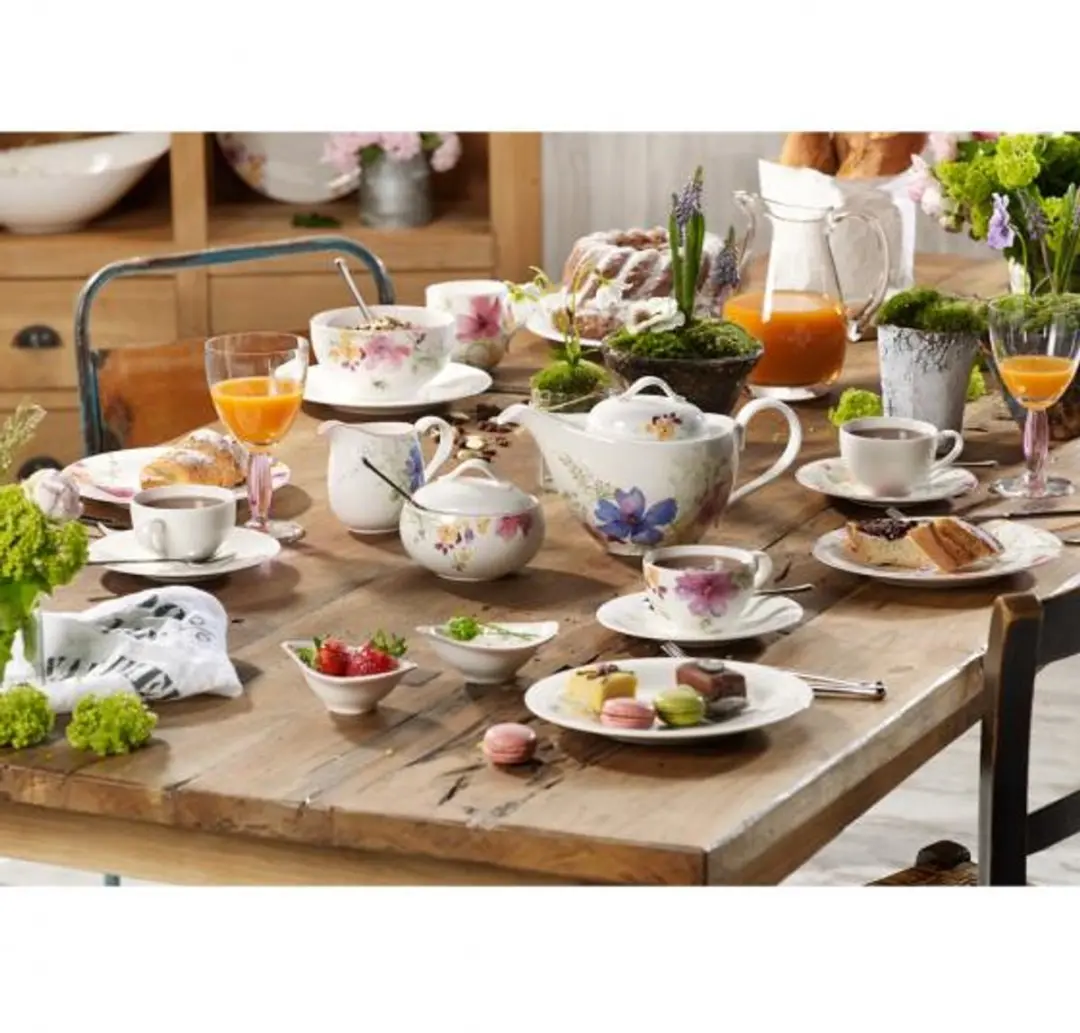 Villeroy & Boch Marie Fleur Suikerpot Wit 9cm - afbeelding 4 van 5