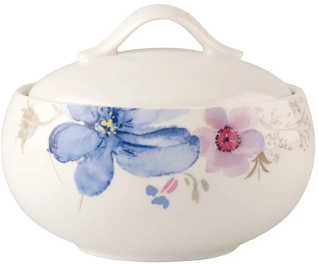 Villeroy & Boch Marie Fleur Suikerpot Wit 9cm