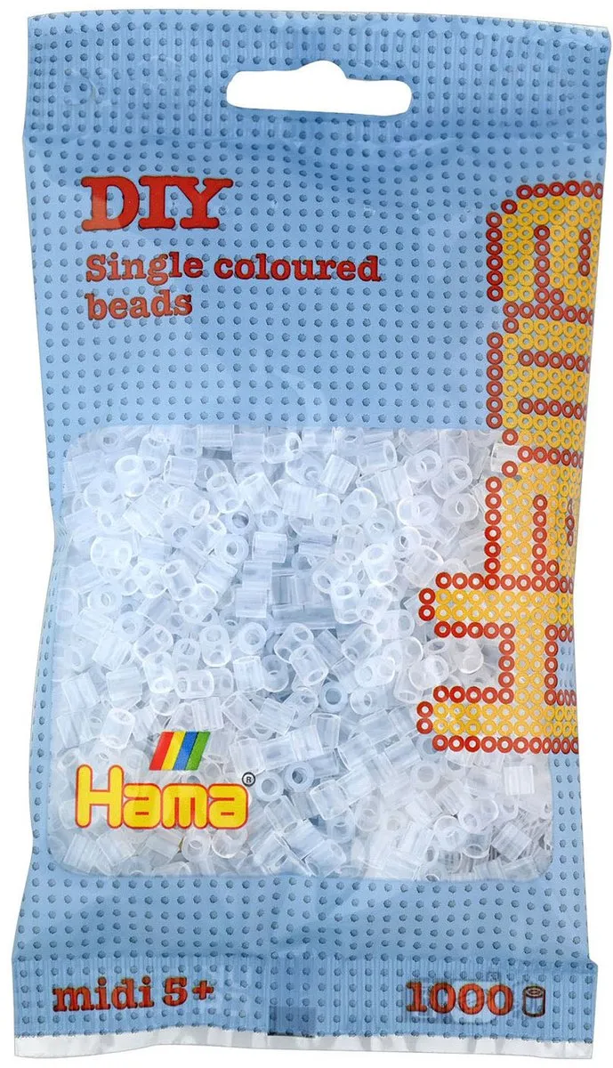 Hama Strijkkralen 1000 Stuks Transparant