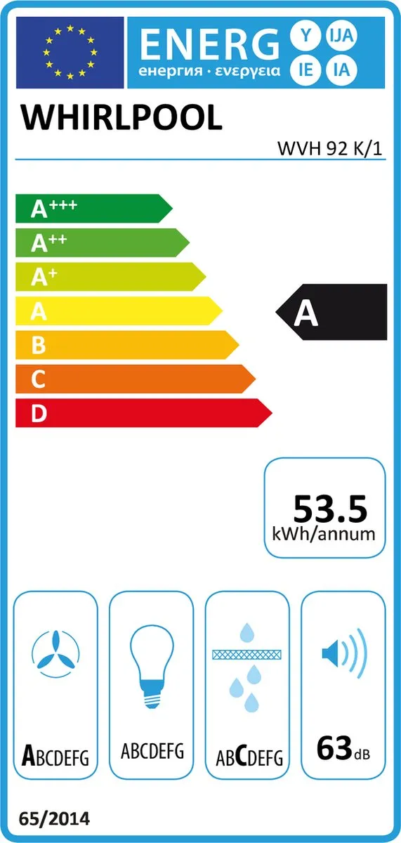 Whirlpool WVH 92 K Inductiekookplaat 7,6kW - 4 Zones - Zwart