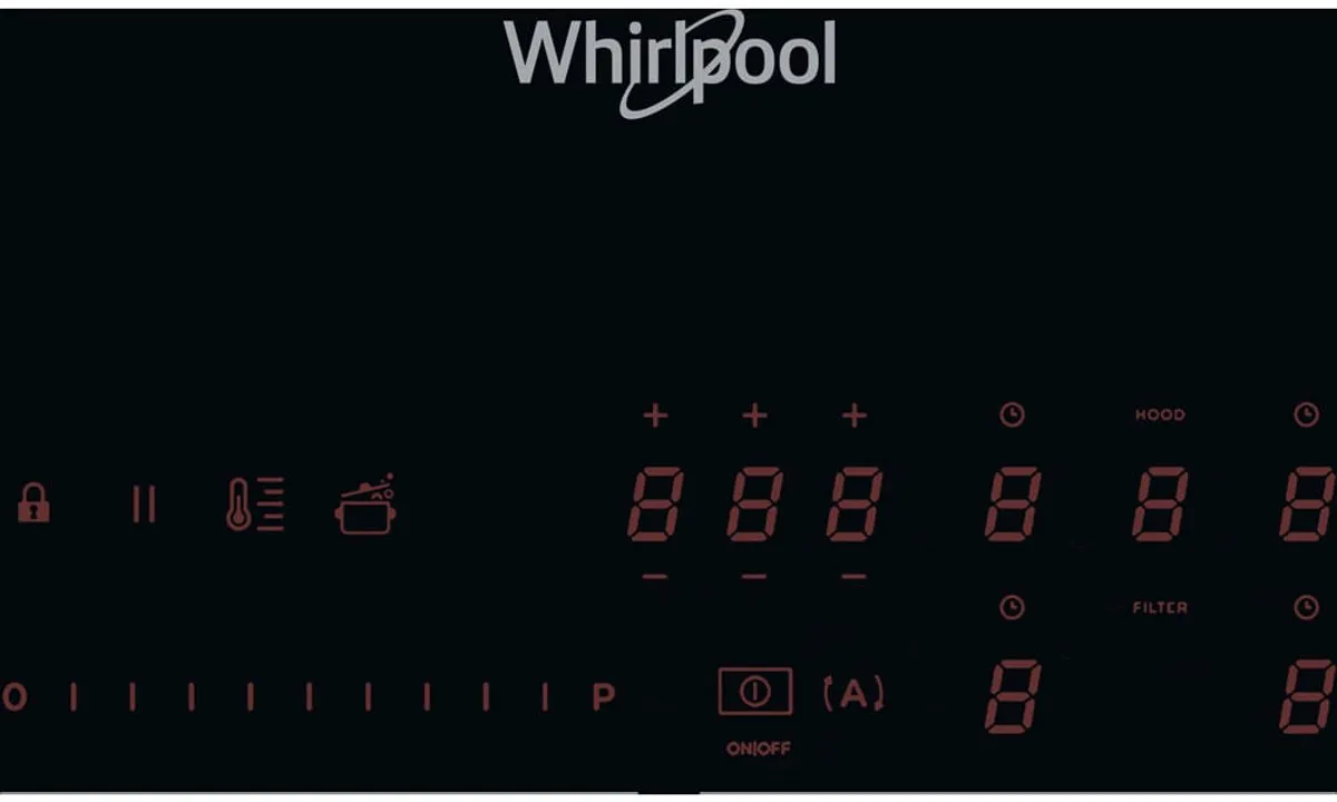 Whirlpool WVH 92 K Inductiekookplaat 7,6kW - 4 Zones - Zwart