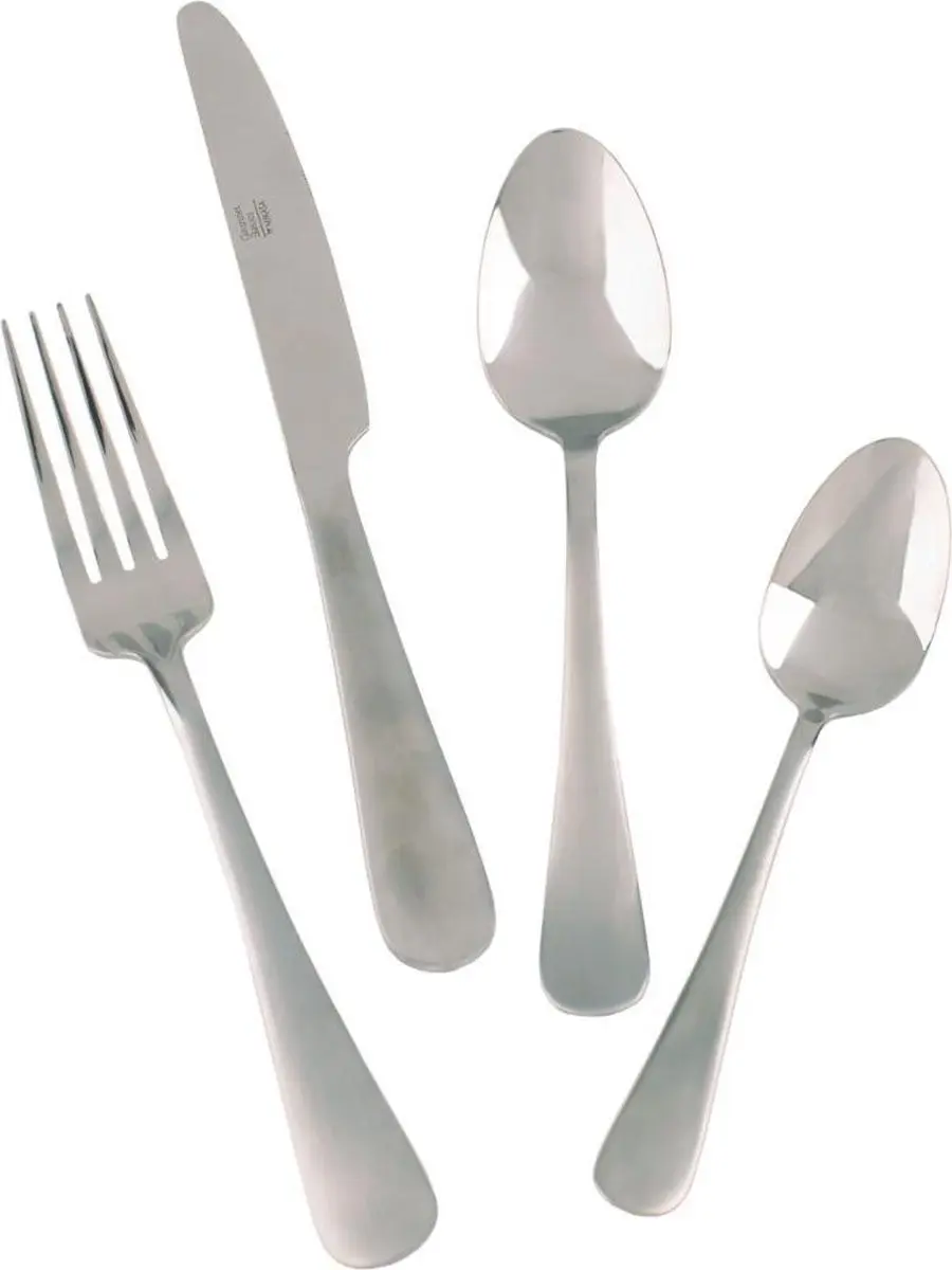 Bestekset, 16 Delig, RVS, Satin
