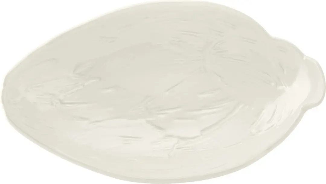 Serveerschaal, Serveerbord, 23 cm, Artichoke, Keramiek, Crème Wit