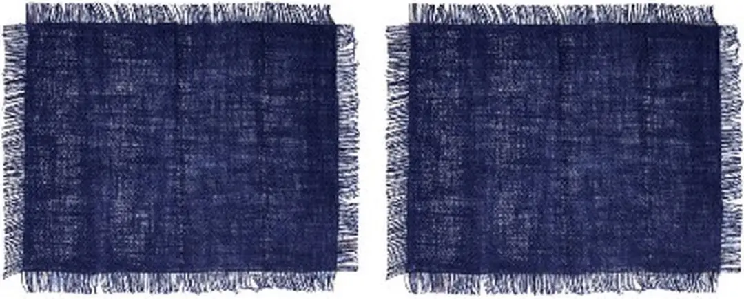Placemats, Set van 2 Stuks, Rechthoek, Jutte, 35 x 45 CM, Blauw