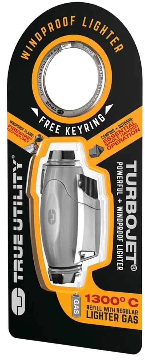 True Utility FireWire TurboJet Aansteker Grijs - afbeelding 4 van 4