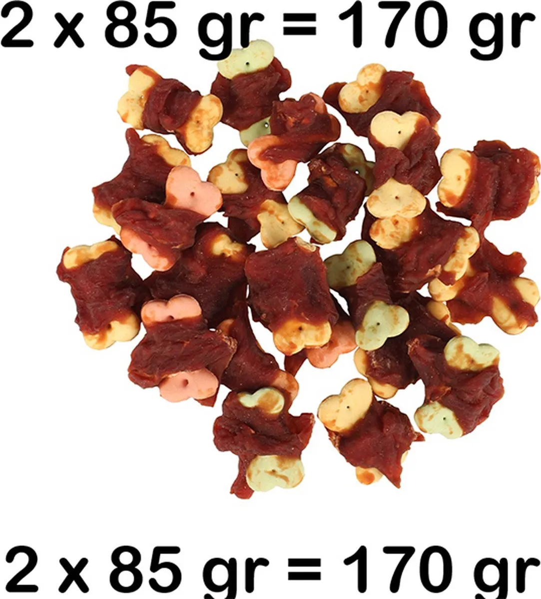 Flamingo Hapki Hondensnacks Eend 170g (2x85g)