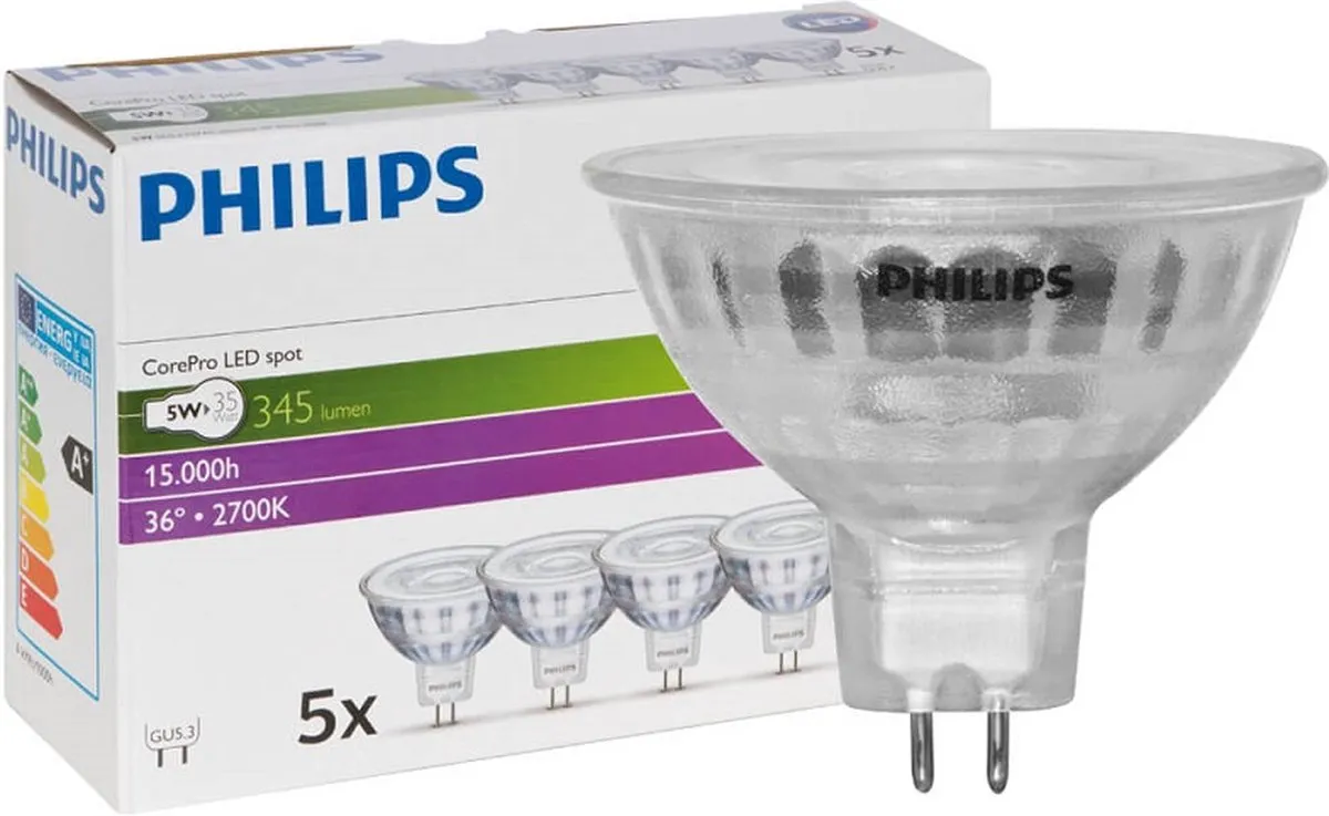 Philips LED GU5.3 4,4W 2700K