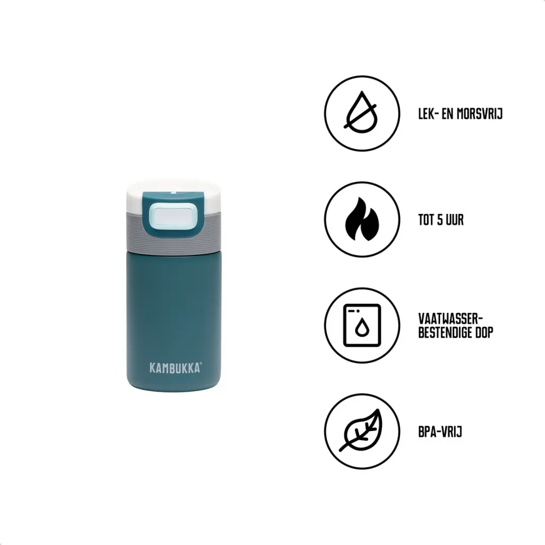 Kambukka Etna Thermosbeker 300ml Deep Teal - afbeelding 2 van 6