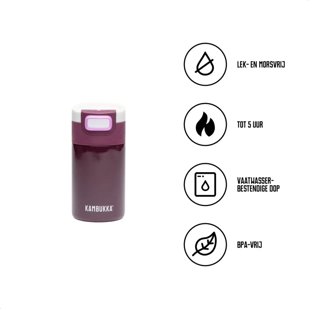 Kambukka Etna Thermosbeker 300ml Paars - afbeelding 2 van 6