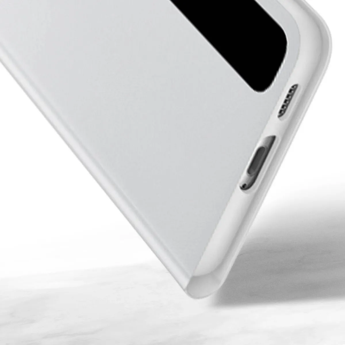 Samsung Clear View Cover EF-ZG990CWEGEE - Galaxy S21 FE - Wit