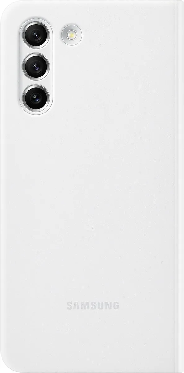 Samsung Clear View Cover EF-ZG990CWEGEE - Galaxy S21 FE - Wit
