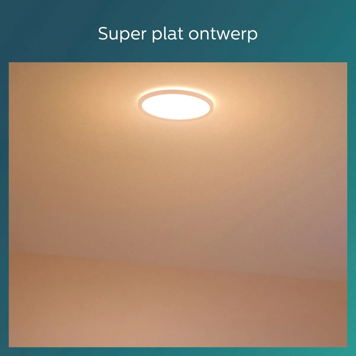 Philips Superslim Plafondlamp 15W Warmwit