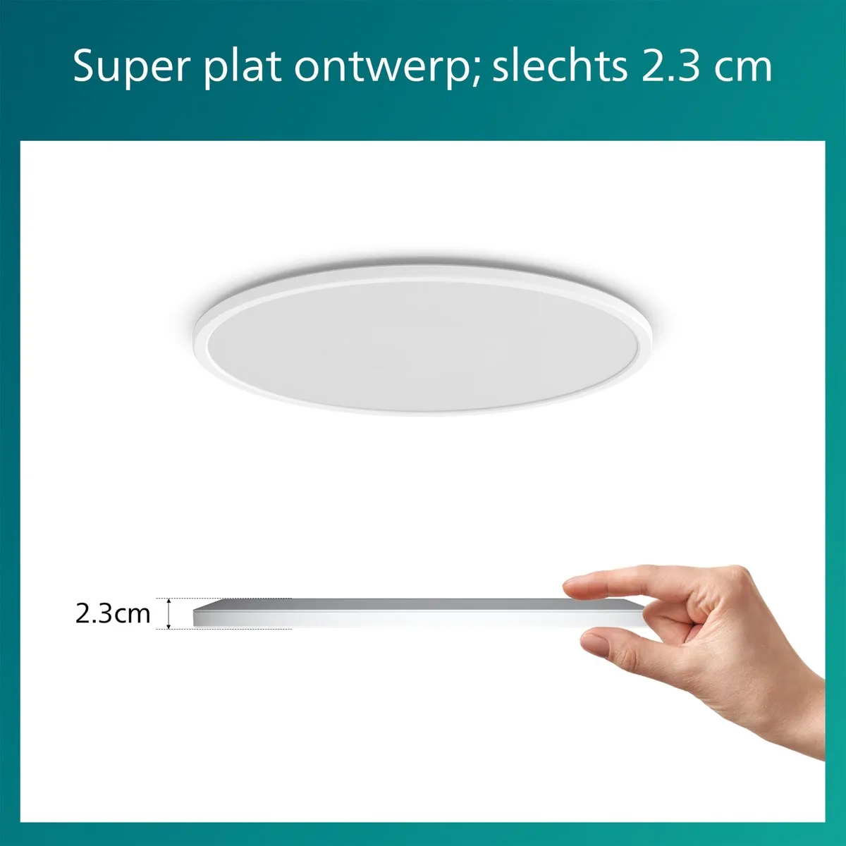 Philips Superslim Plafondlamp 15W Warmwit