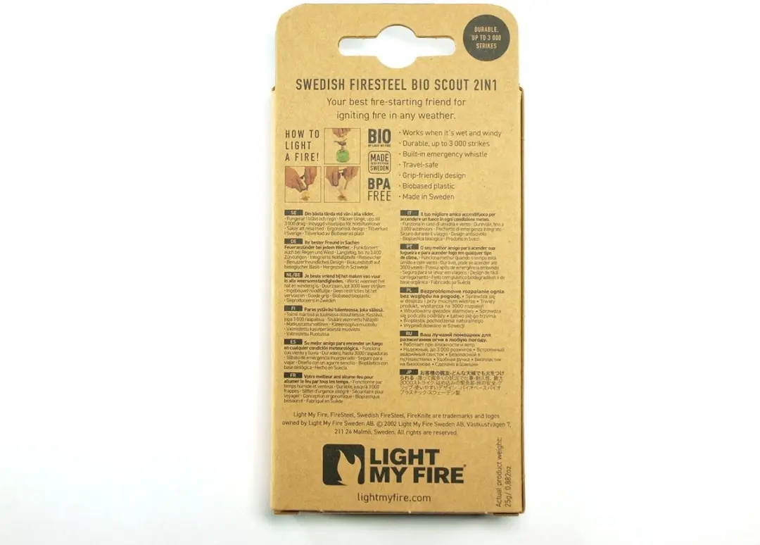 Light My Fire Firesteel Bio Scout - Rusty Orange - afbeelding 2 van 6
