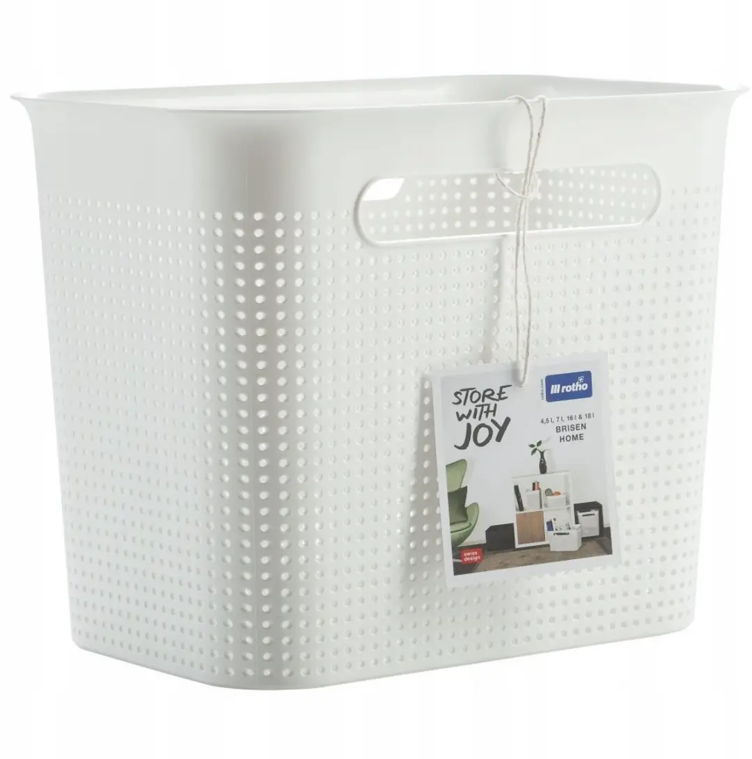 Rotho Breezes Opbergmandje 7L Wit - afbeelding 6 van 6