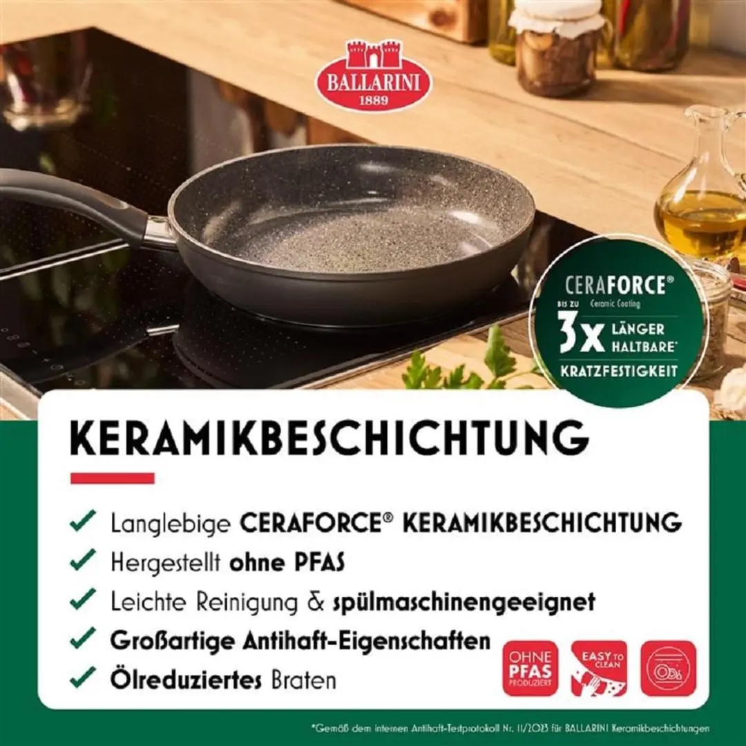 Ballarini Bari Koekenpan 24cm - Keramische Anti-aanbaklaag - afbeelding 6 van 6