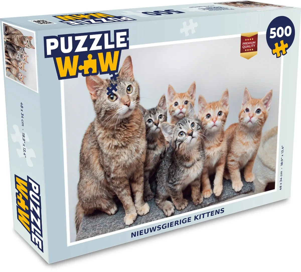 PuzzleWow Kittens Legpuzzel 500 Stuks