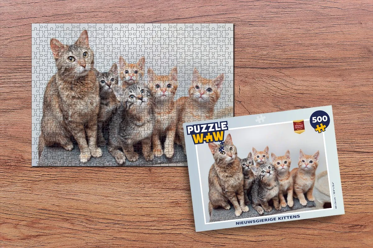 PuzzleWow Kittens Legpuzzel 500 Stuks - Multicolor