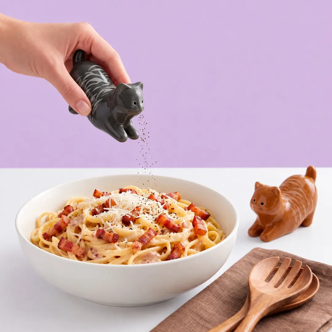 Katten peper- en zoutstel van Fisura