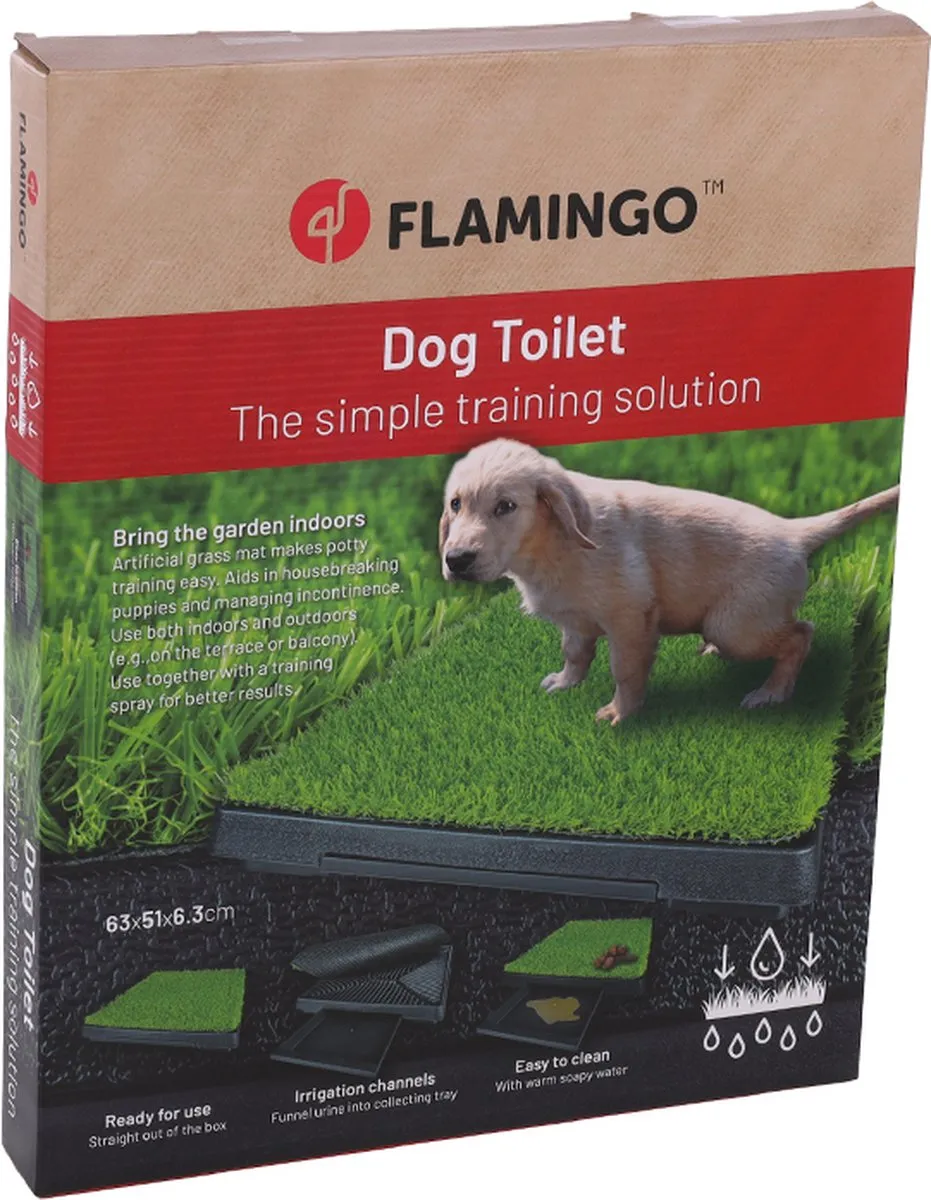 Flamingo Hondentoilet 63x51x6,3cm