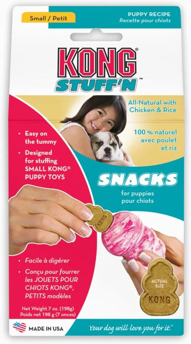 KONG Stuff 'N Mini Snacks Puppy - Kip & Rijst - 20 Stuks