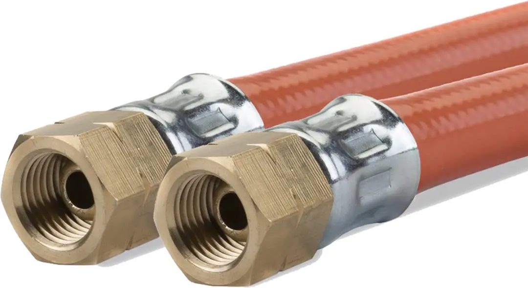 Gimeg PCV gasslang 3m 1/4" links oranje - afbeelding 2 van 2