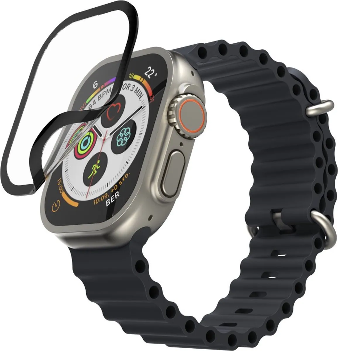 Hama Super Hybrid Bescherming Apple Watch Ultra/Ultra 2 49mm - afbeelding 6 van 6