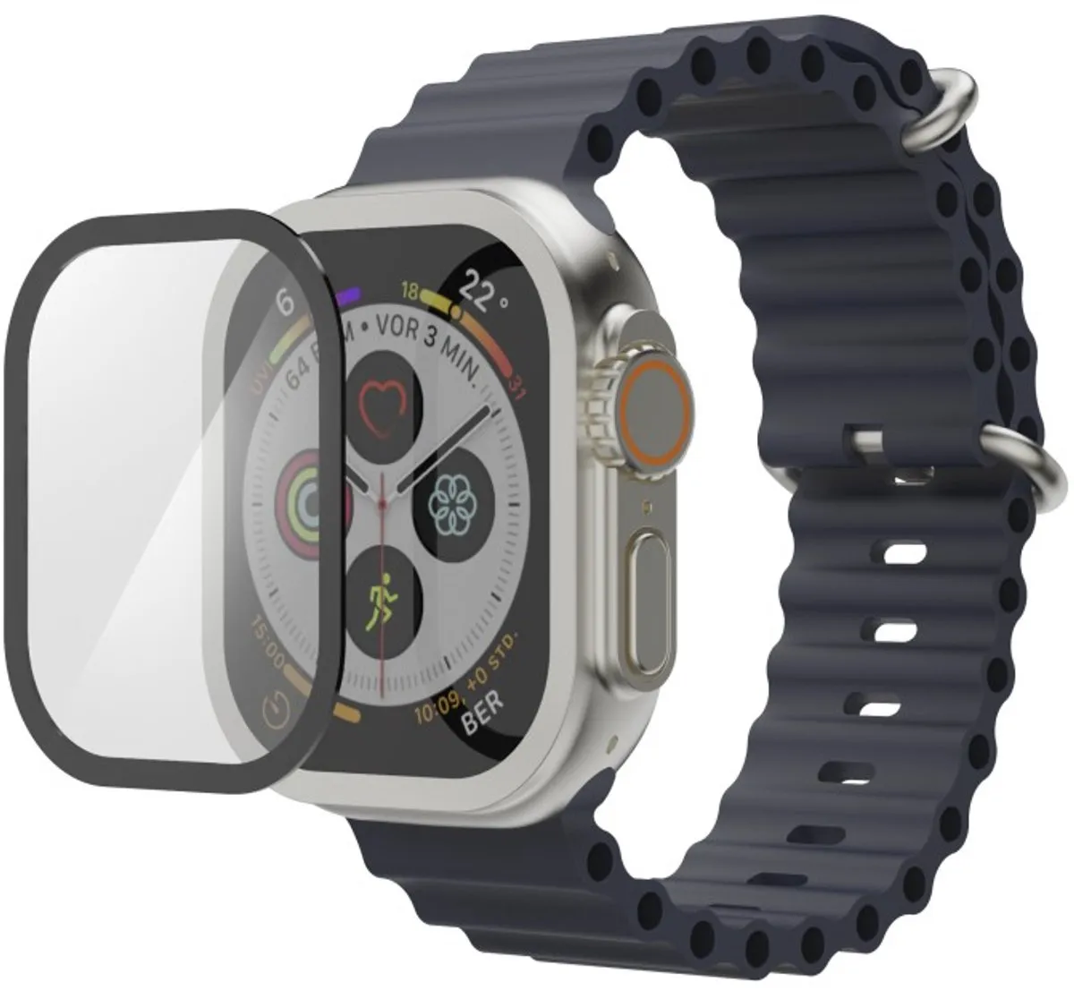 Hama Super Hybrid Bescherming Apple Watch Ultra/Ultra 2 49mm