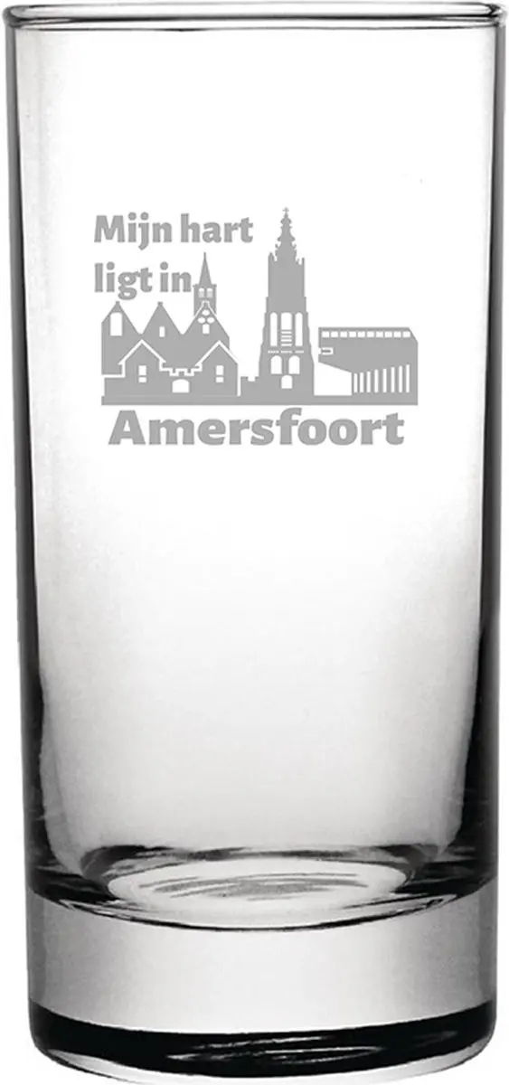 Gegraveerde longdrinkglas 28,5cl Amersfoort