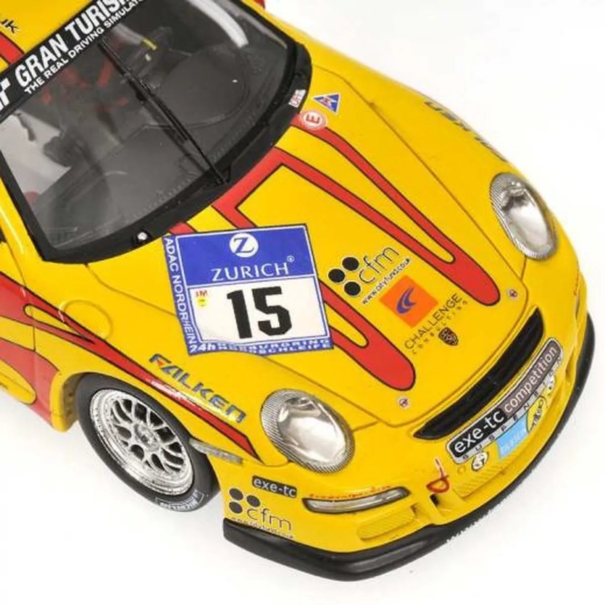 Porsche 911 GT3 Cup (997 II) 1:43 Minichamps - Rood/Geel