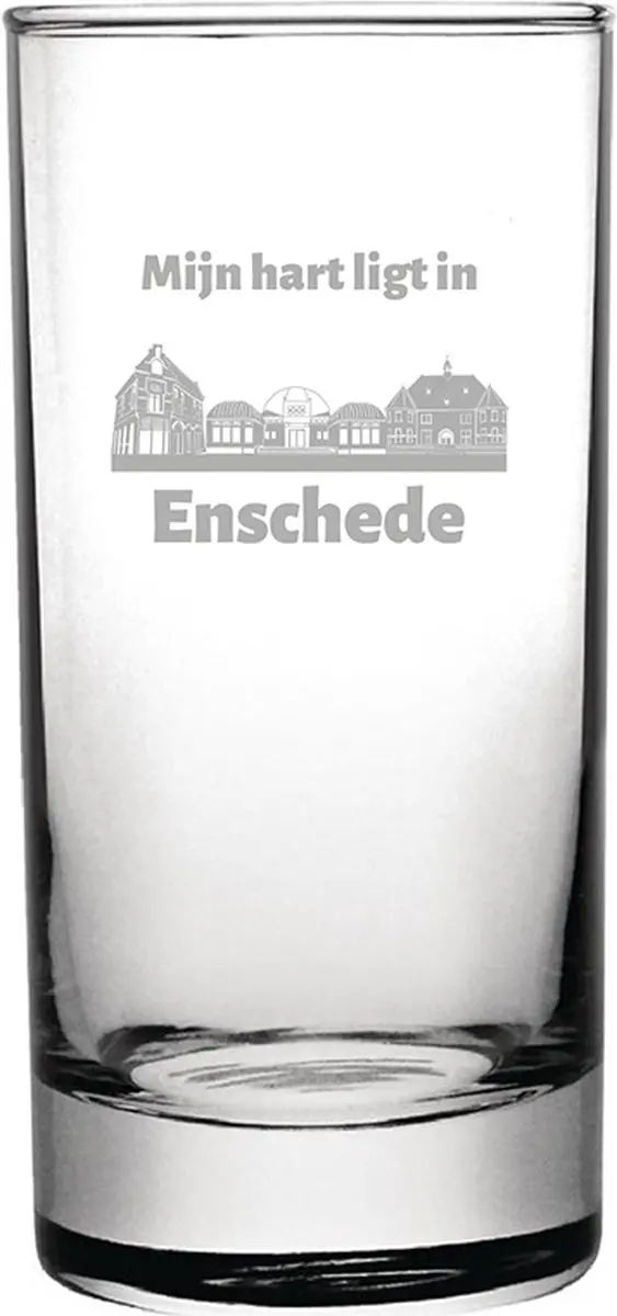 Gegraveerde longdrinkglas 28,5cl Enschede