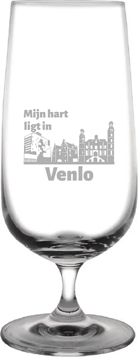 Gegraveerde bierglas op voet 41cl Venlo