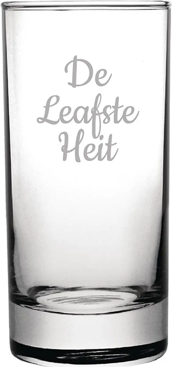Gegraveerde longdrinkglas 28,5cl De Leafste Heit