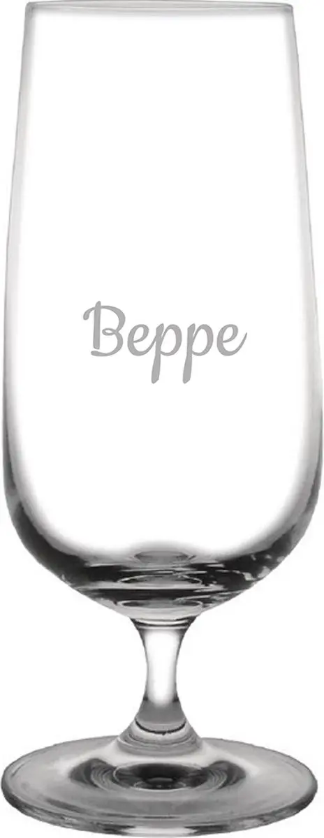 Gegraveerde bierglas op voet 41cl Beppe
