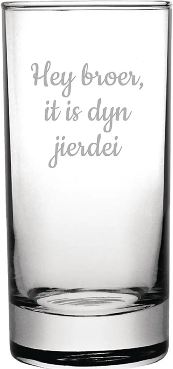 Longdrinkglas gegraveerd