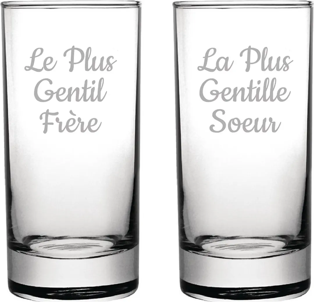 Longdrinkglas gegraveerd
