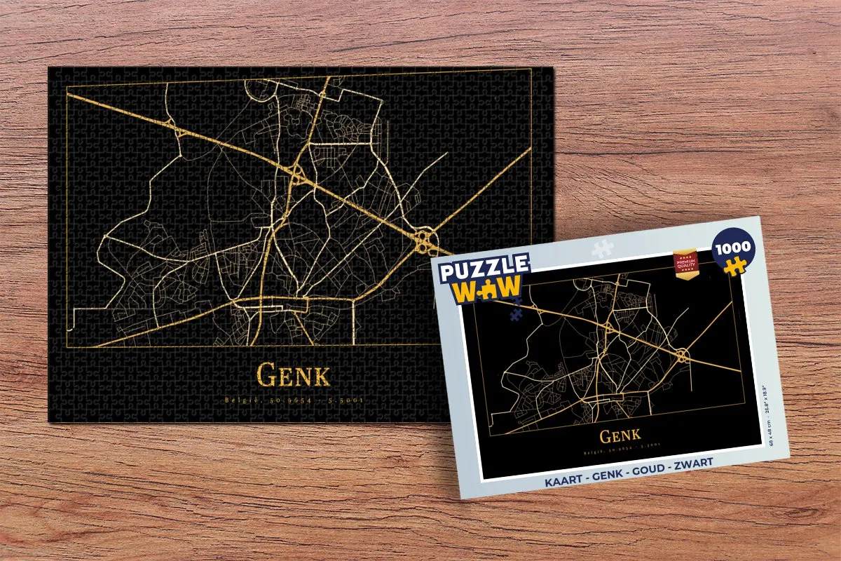 PuzzleWow Genk Legpuzzel 1000 Stuks - Multicolor