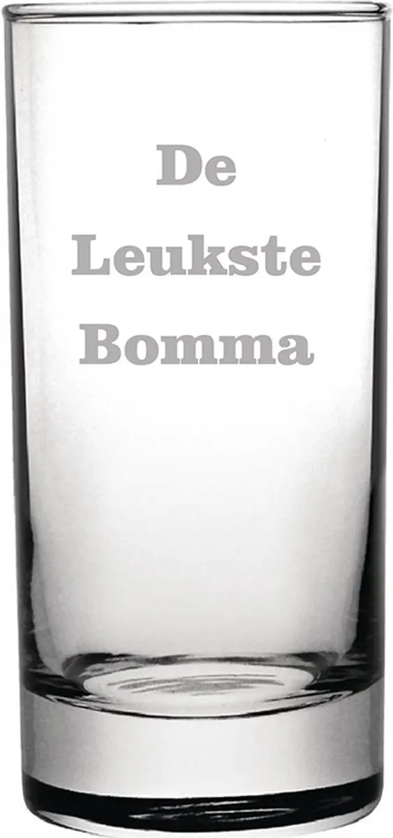 Longdrinkglas gegraveerd