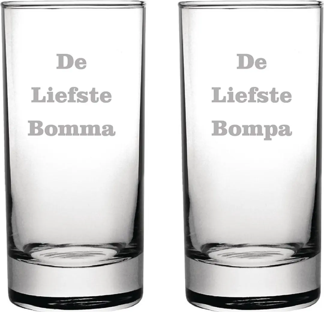 Longdrinkglas gegraveerd