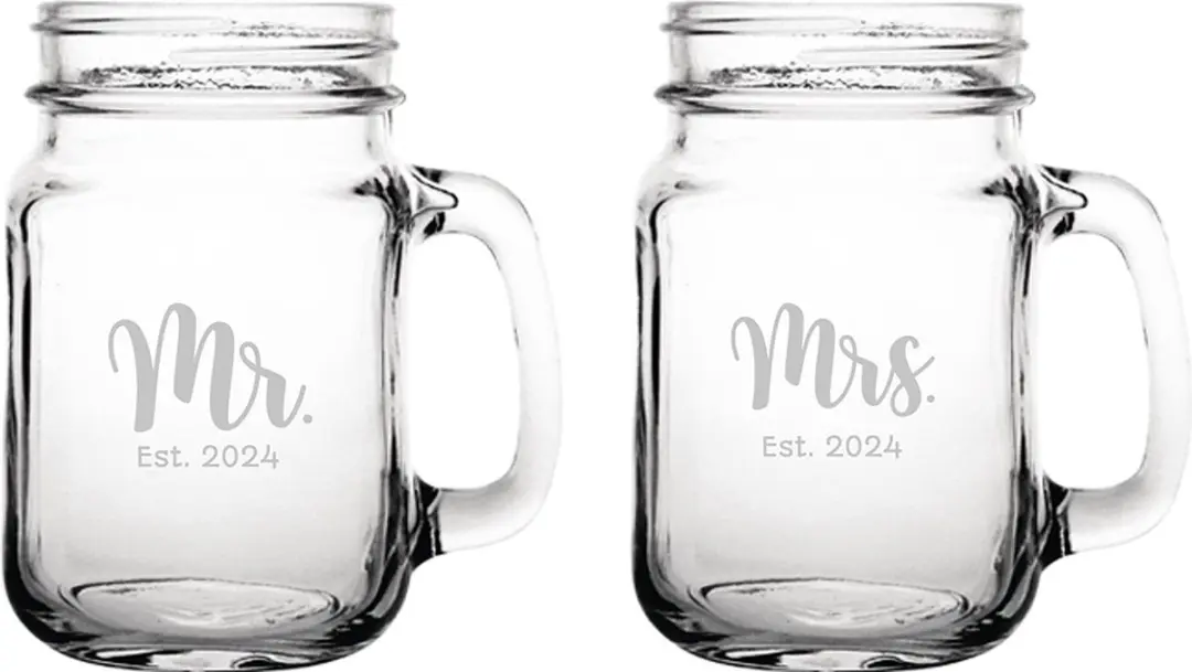 Gegraveerde set drinkglazen 45cl Mr. Est. 2024