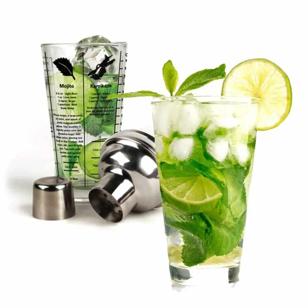 Kikkerland Mastermixer Cocktailshaker RVS 400ml - afbeelding 3 van 6