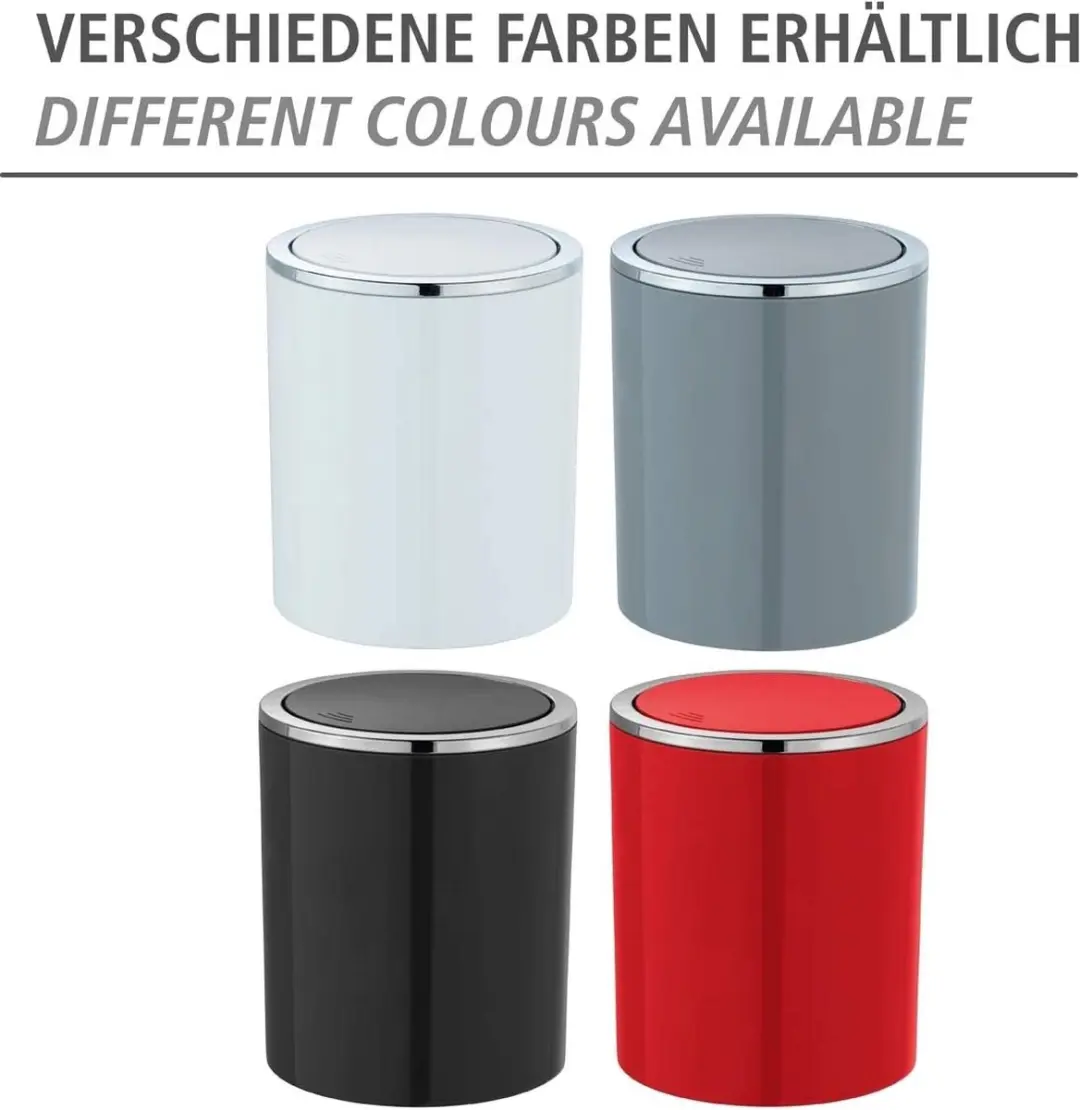 Wenko Inca Afvalbak 2L Zwart - afbeelding 5 van 5