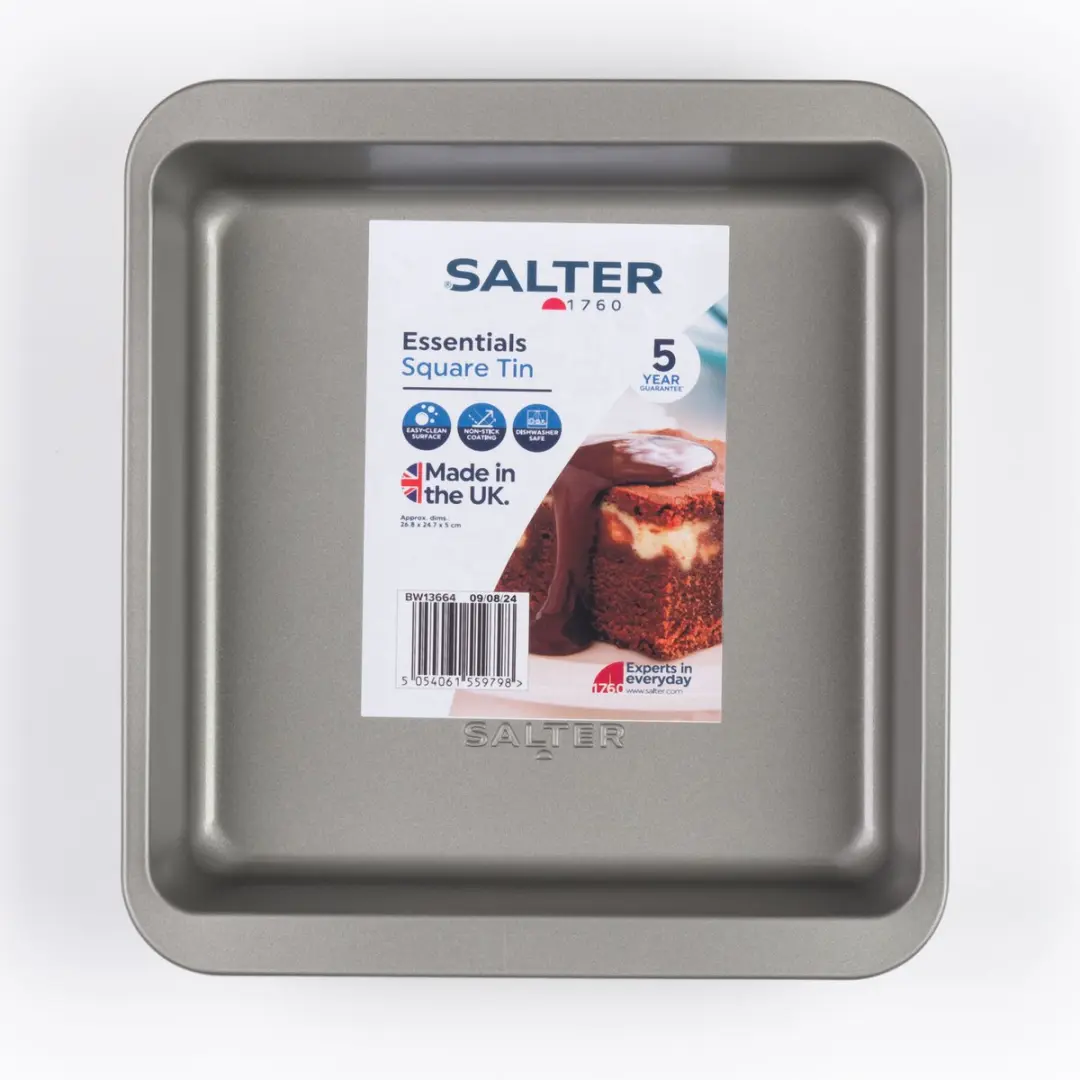 Salter Essentials 26cm Vierkant Bakblik Grijs - afbeelding 6 van 6