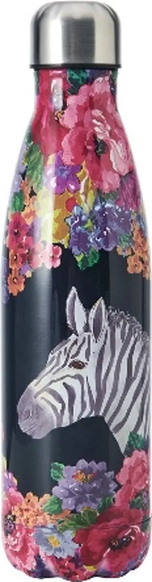 Thermosfles, 0.5 L, Dubbelwandig, Zebra