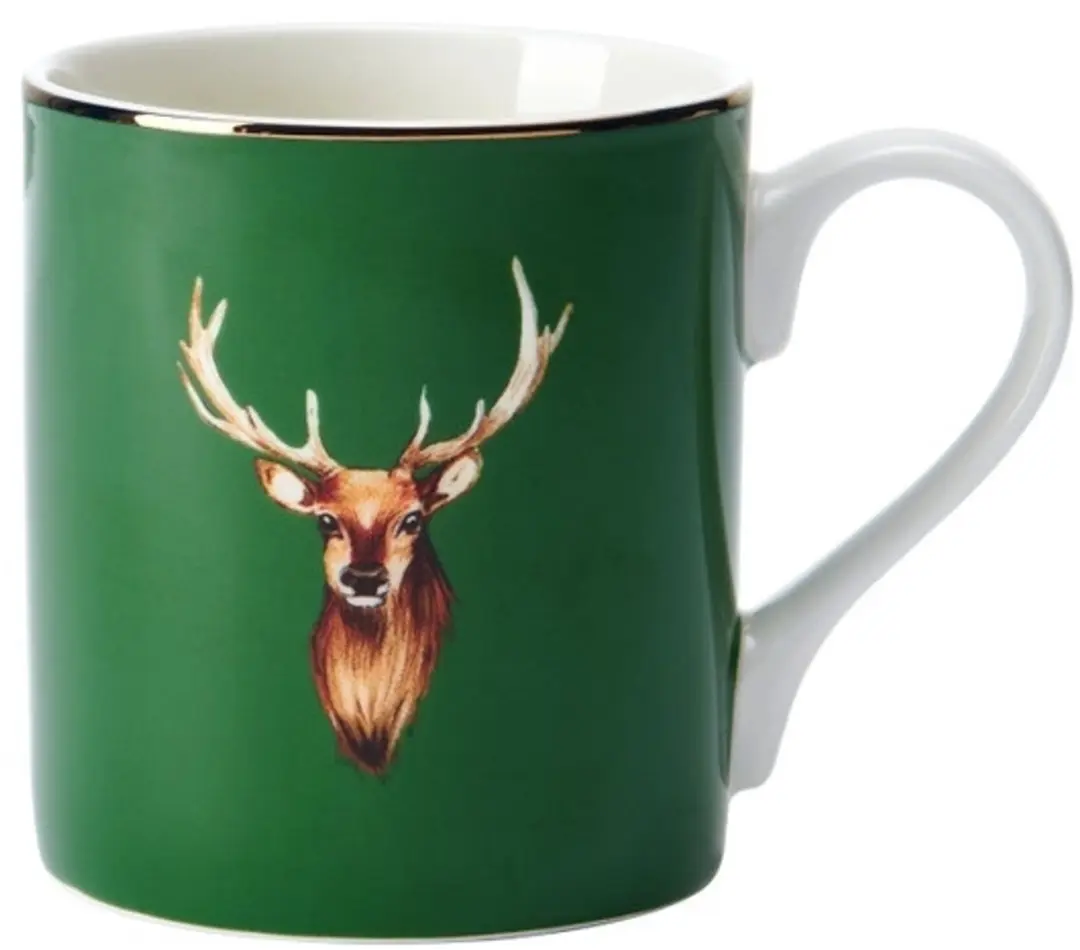 Mok, Beker, 0.28 L, Hert, Groen, Porselein