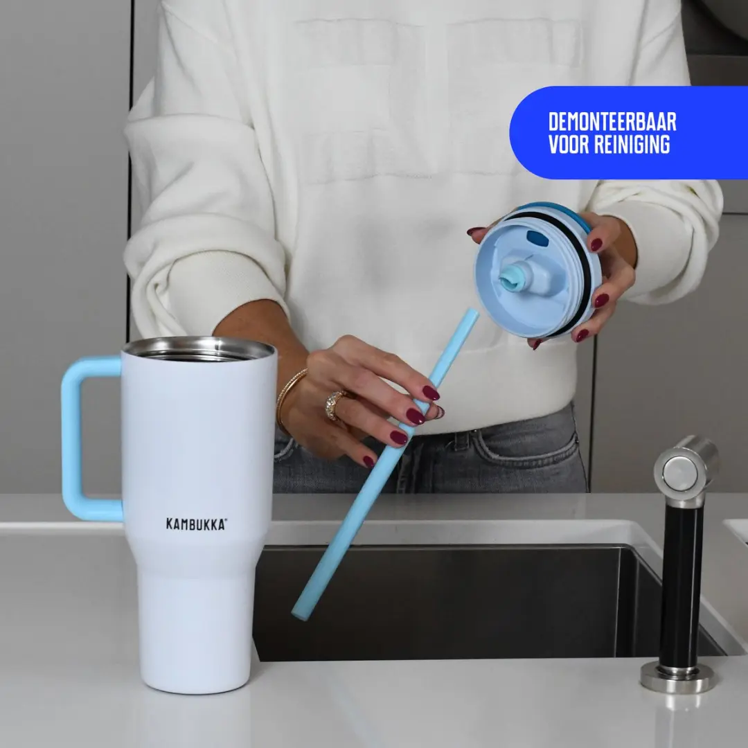 Kambukka Rio Tumbler 950ml - Frosty Coconut - afbeelding 4 van 6