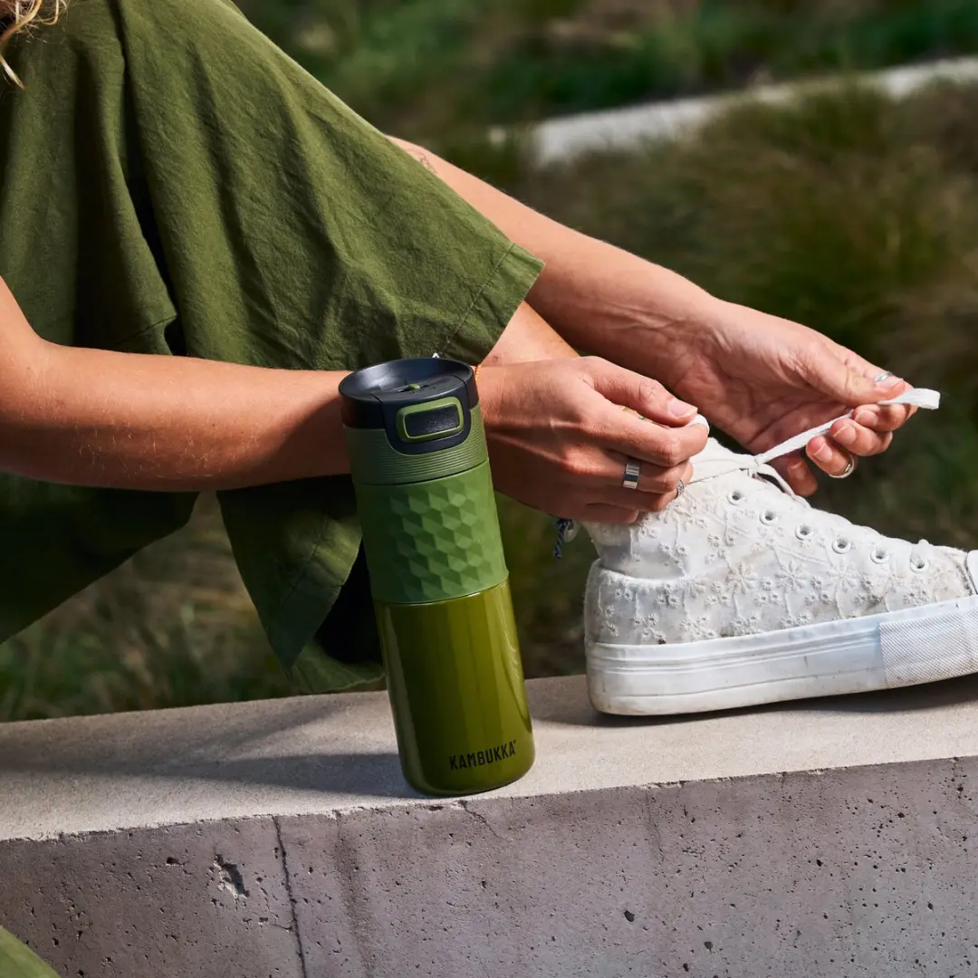 Kambukka Etna Grip Thermosbeker 500ml - Khaki - afbeelding 6 van 6