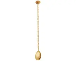 Point-Virgule barlepel uit rvs goud 26.5cm