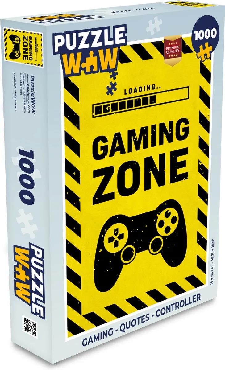 PuzzleWow Quotes Controller Legpuzzel 1000 Stuks